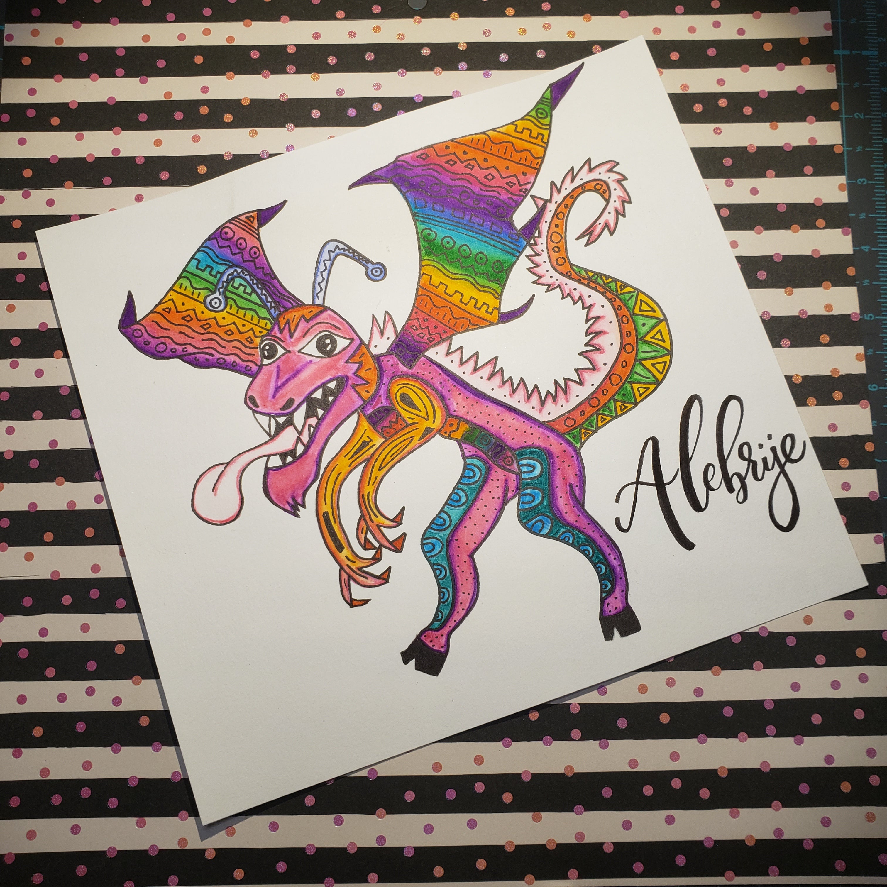 'Journey through Mexico's folk art: Drawing an Alebrije' article featured image.