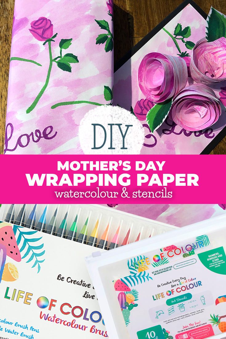 'Wrap it up with Life of Colour Watercolour brush pens this Mother’s Day' article featured image.