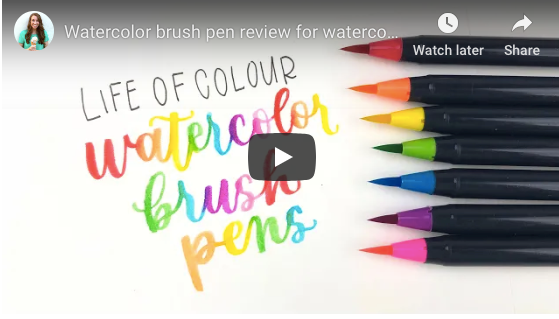 'Review of Life of Colour Pens By Sarah from Ensign Insights - Lettering Artist @ensigninsights' article featured image.