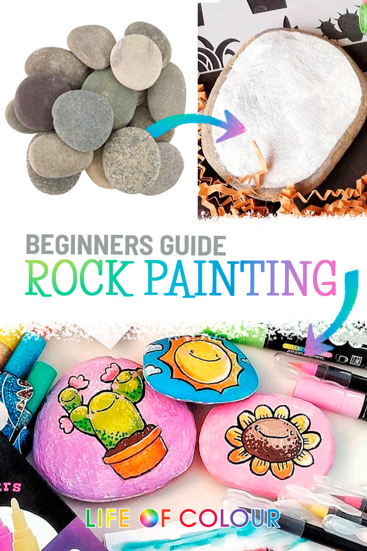 'A beginners guide to rock painting' article featured image.