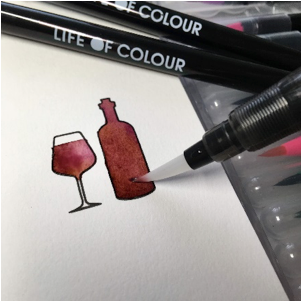 'Blending with Life of Colour Watercolour Brush Pens' article featured image.