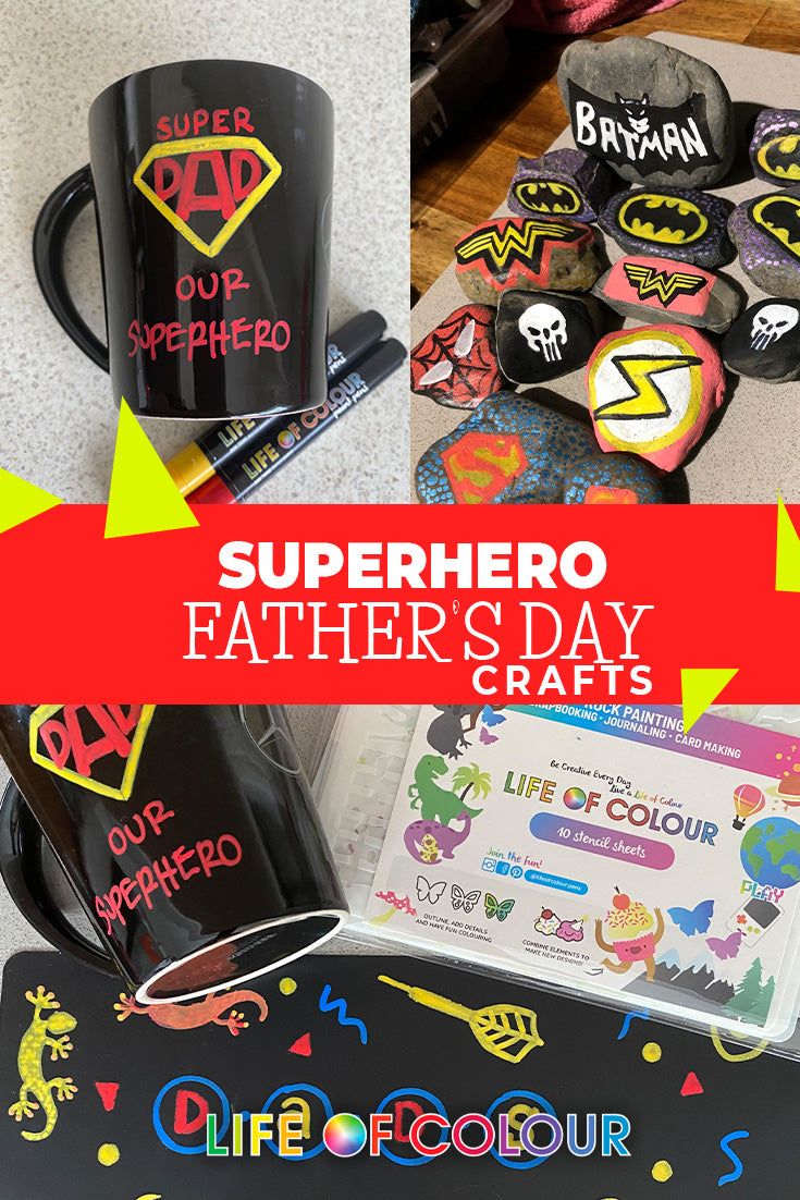 'Superhero Father's Day Crafts' article featured image.