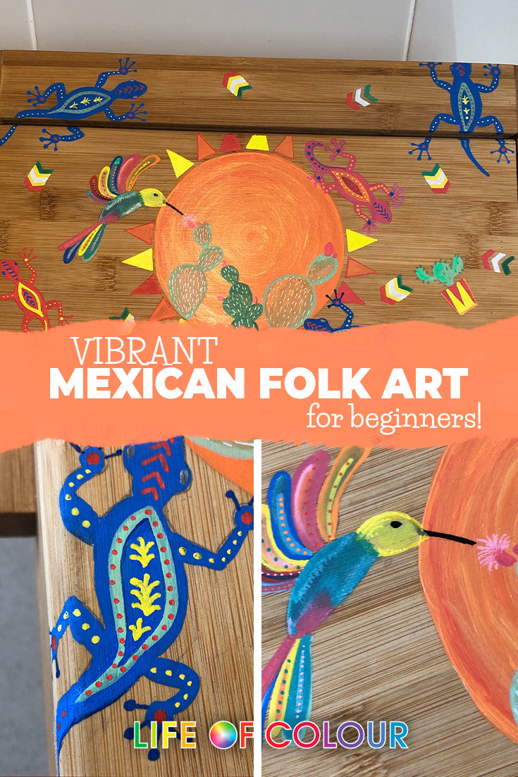 'Paint vibrant Mexican Folk Art on any surface' article featured image.