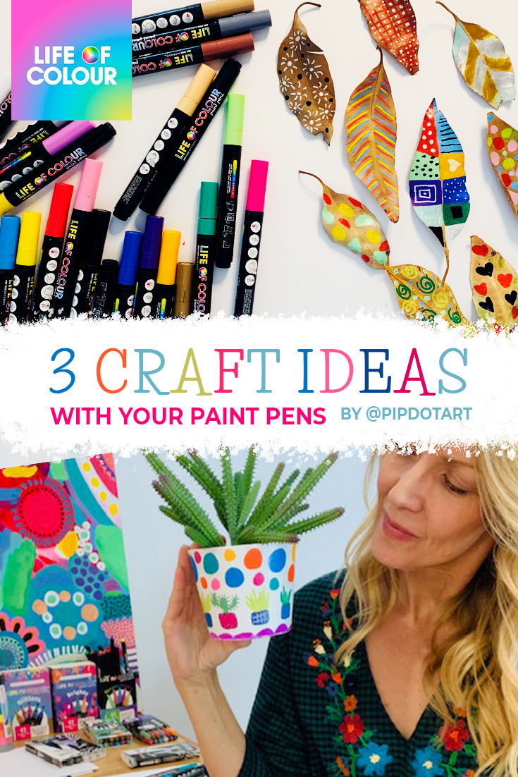 '3 craft ideas to make with Life of Colour paint pens' article featured image.