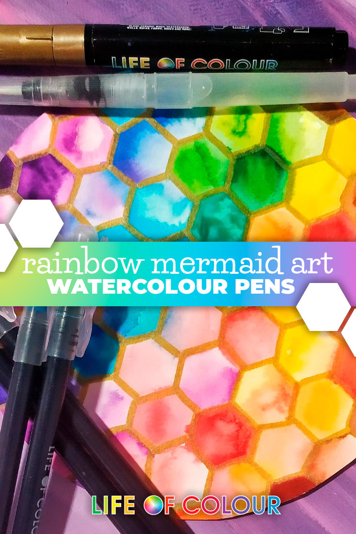 'Mermaid Art using all the colours of the rainbow!' article featured image.