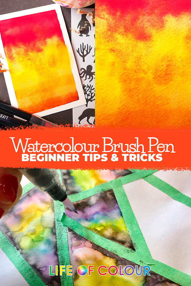 'Watercolour Brush Pen Techniques to Try Out' article featured image.