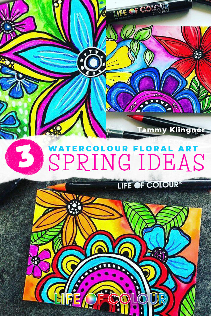 '3 watercolour floral art ideas to welcome Spring' article featured image.