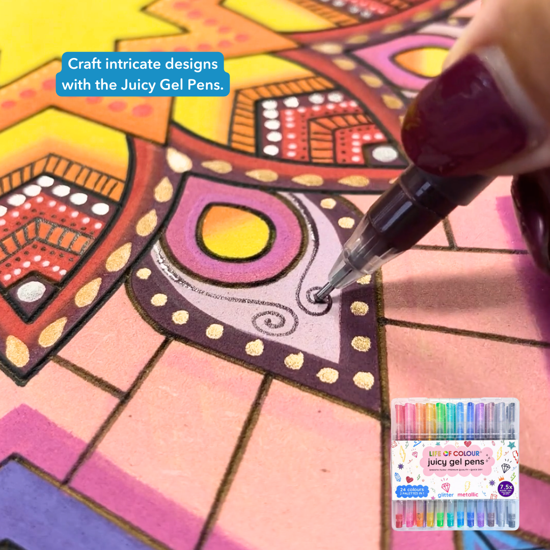 Life of Colour Mandala Painting Kit - Bundle of 3 (Part 2 - Essentials)