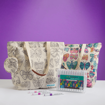 DIY Doodle Bag - Butterfly design