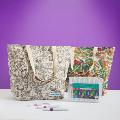 DIY Doodle Bag - Lorikeet design