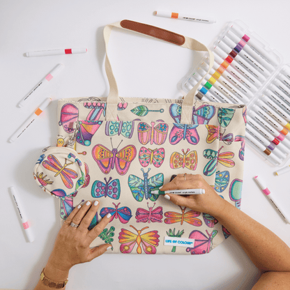 DIY Doodle Bag - Butterfly design