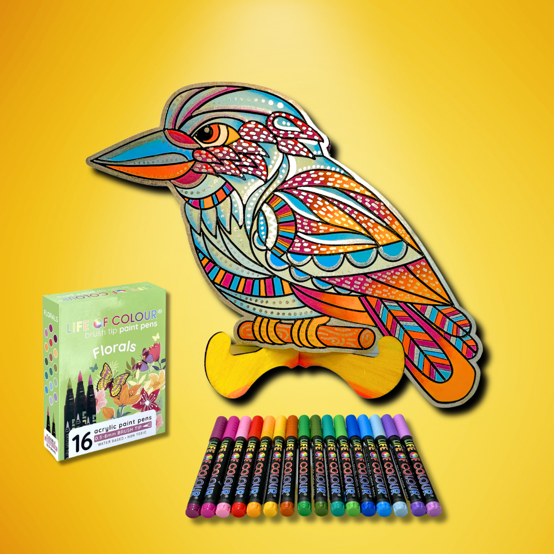 Life of Colour Kookaburra Painting Kit