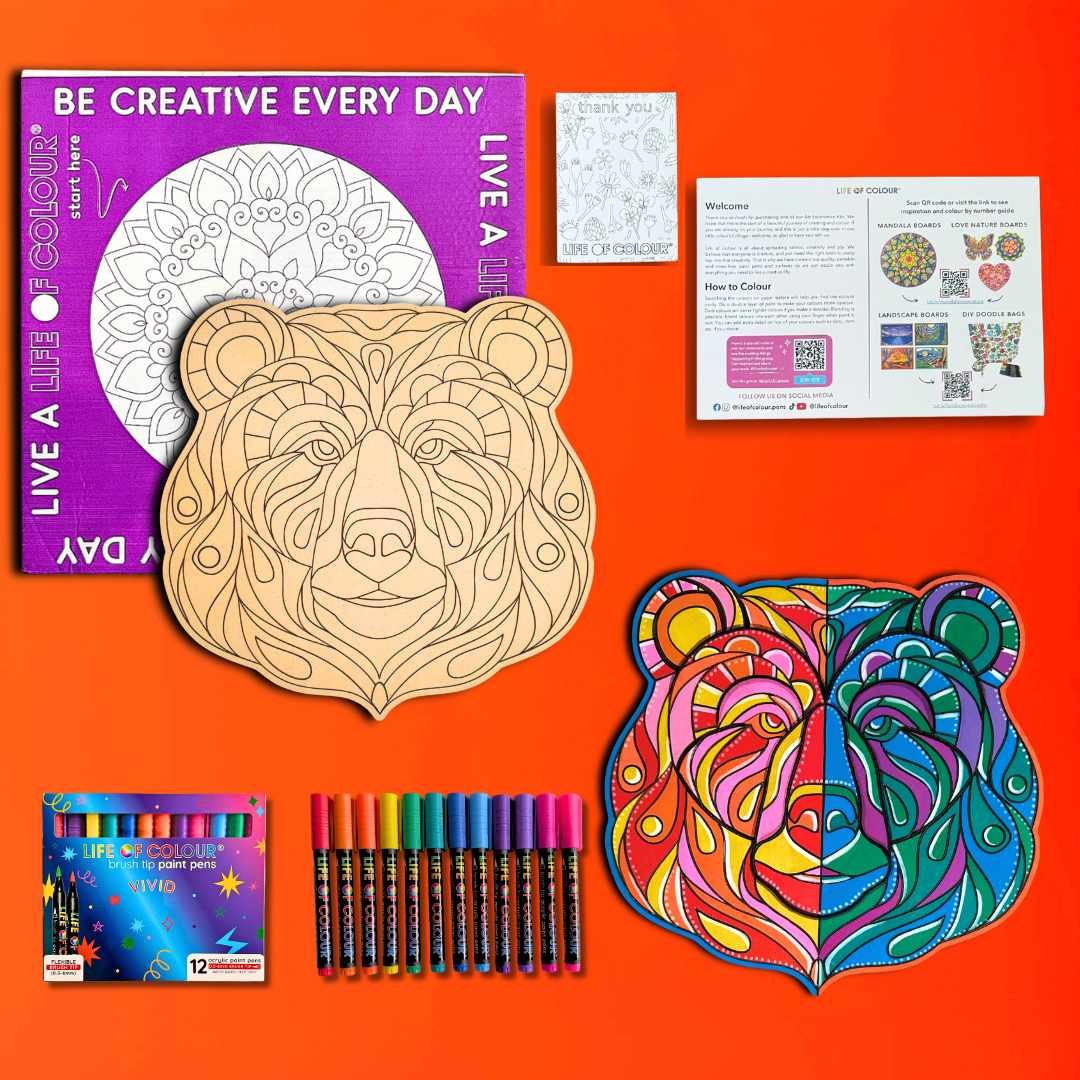 Life of Colour Bear Painting Kit