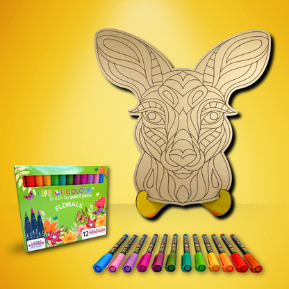 Life of Colour Kangaroo Painting Kit