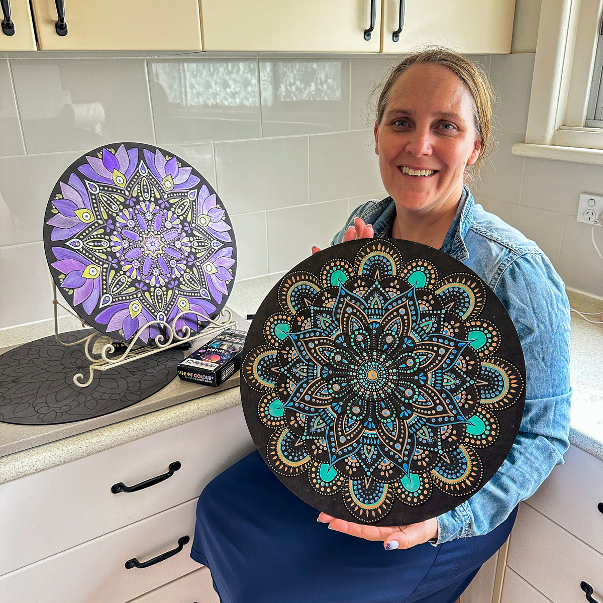 Life of Colour Mandala Galaxy Painting Kit - Moon
