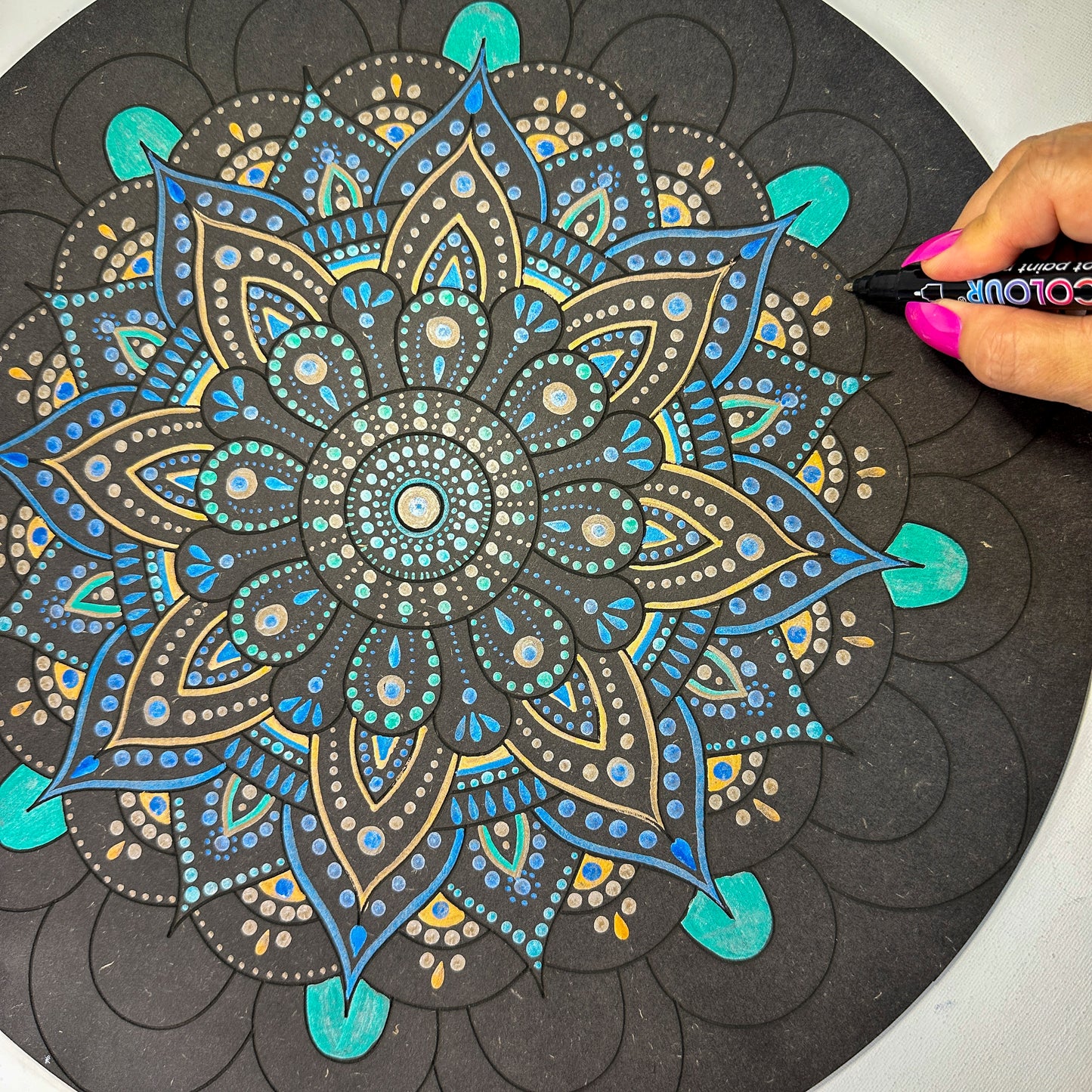 Life of Colour Mandala Galaxy Painting Kit - Moon