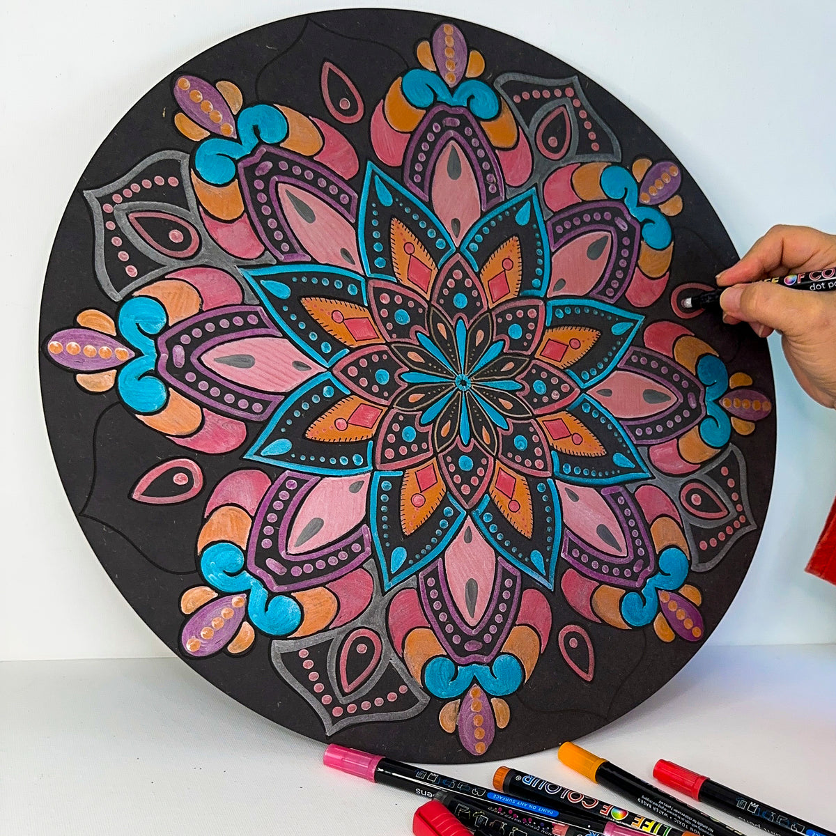 Life of Colour Mandala Galaxy Painting Kit Bundle of 3 - Sun, Moon, and Star