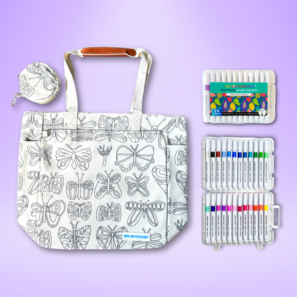 DIY Doodle Bag - Butterfly design