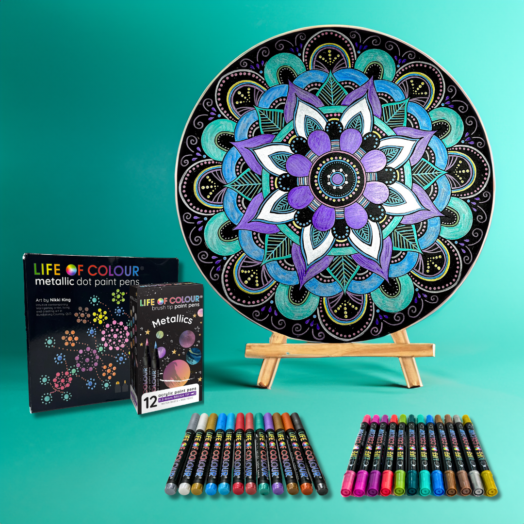 Life of Colour Mandala Galaxy Painting Kit - Moon