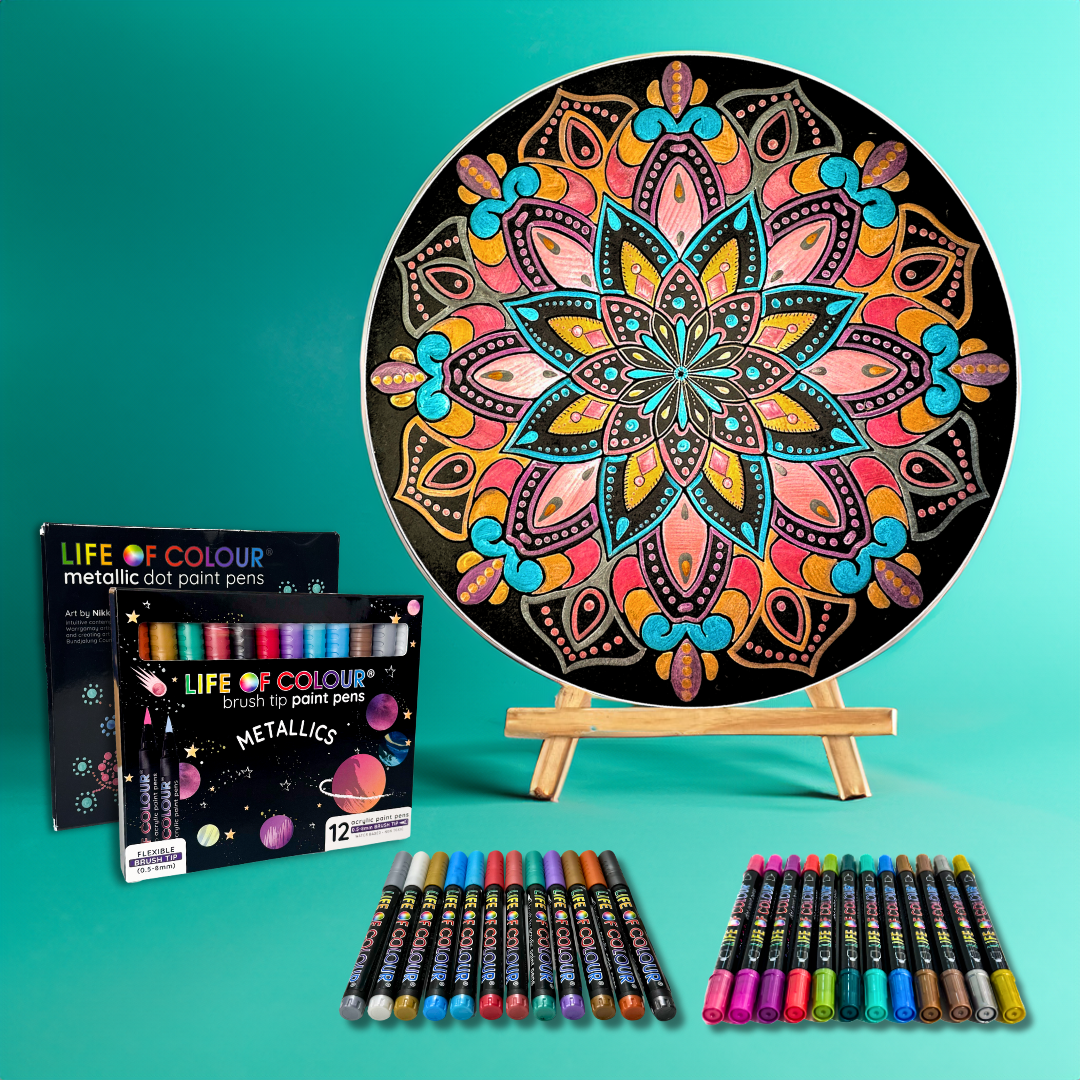 Life of Colour Mandala Galaxy Painting Kit - Sun