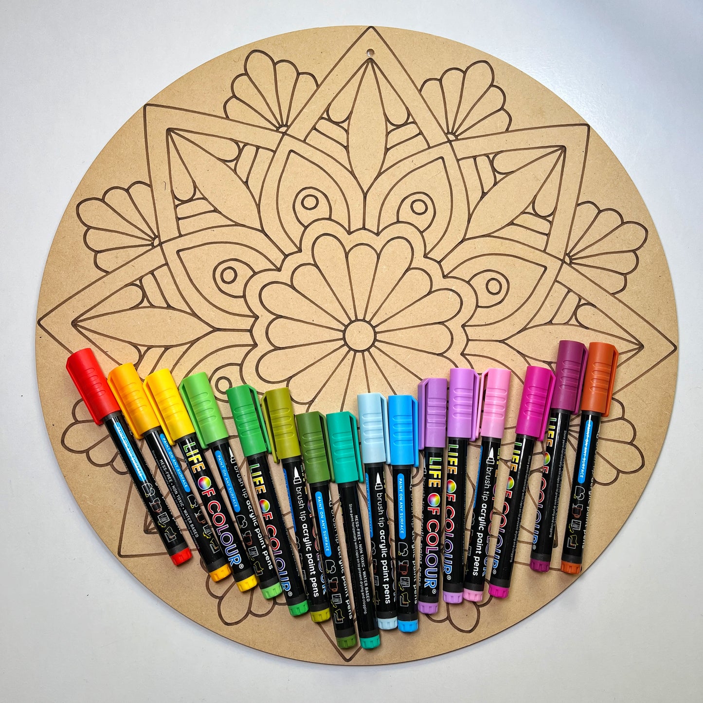 Life of Colour Mandala Painting Kit - In Bloom (Florals)