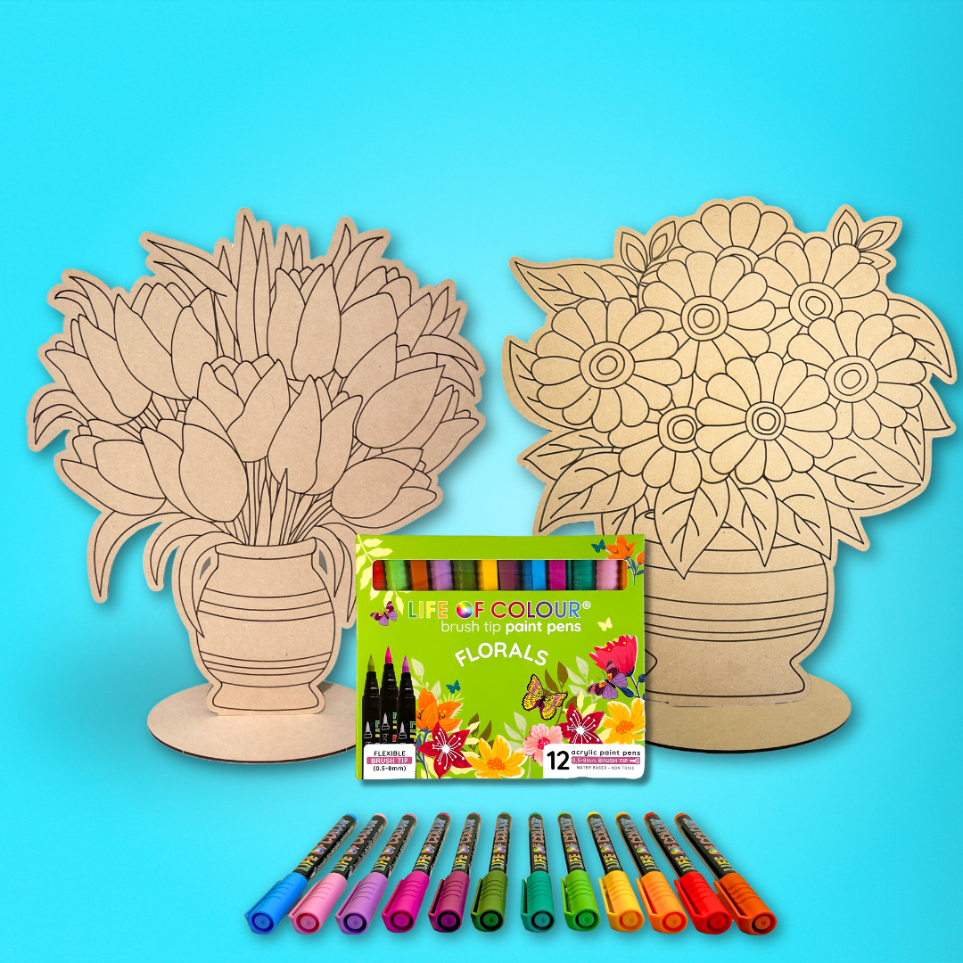 Eternal Blooms Painting Kit - Daisies and Tulips