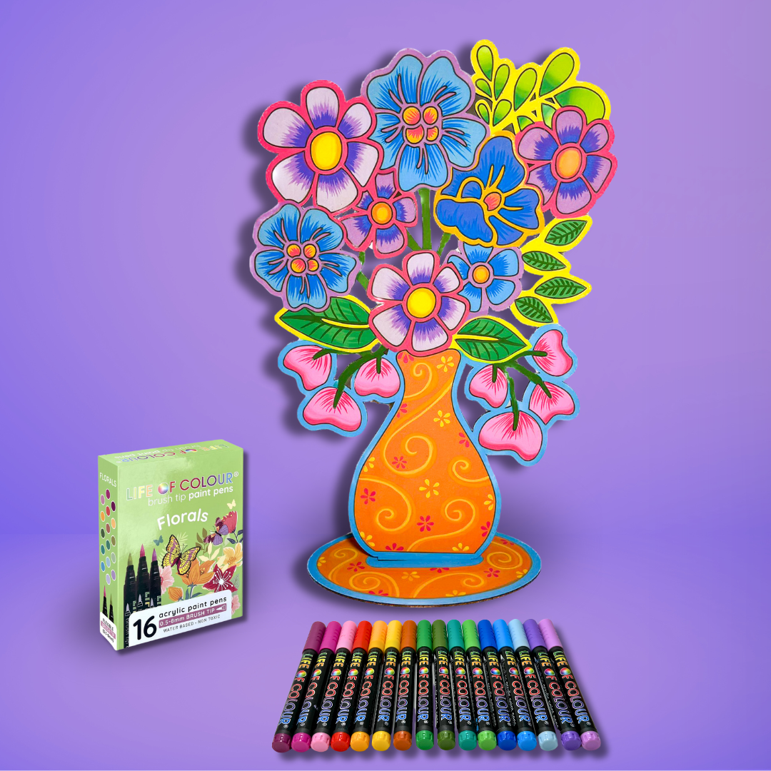 Flowers in Vase Painting Kit - Summer Meadow