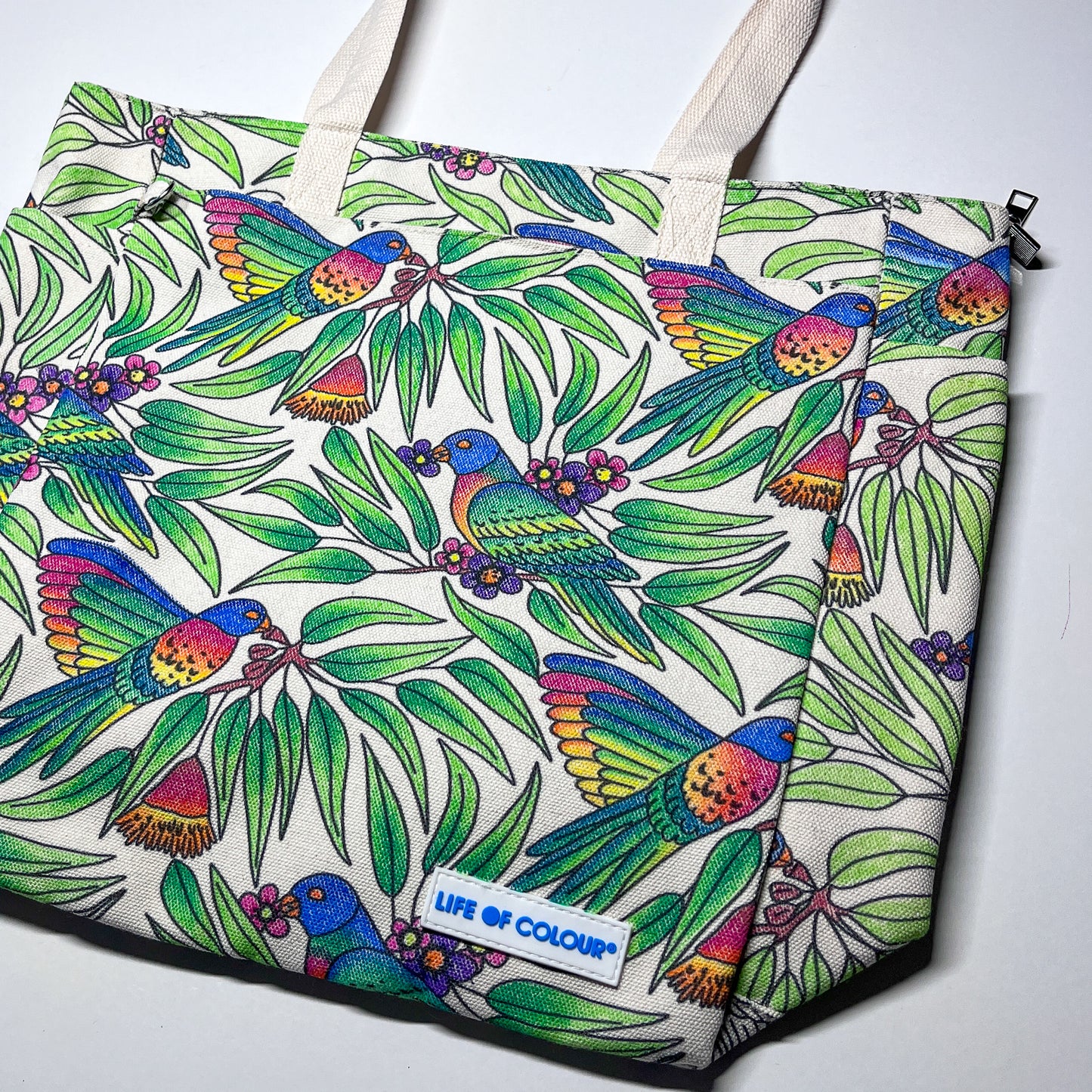 DIY Doodle Bag - Lorikeet design