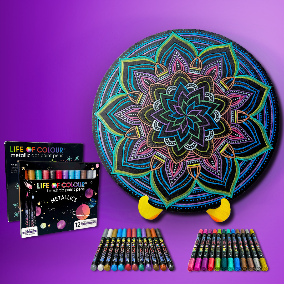 Life of Colour Mandala Galaxy Painting Kit - Comet