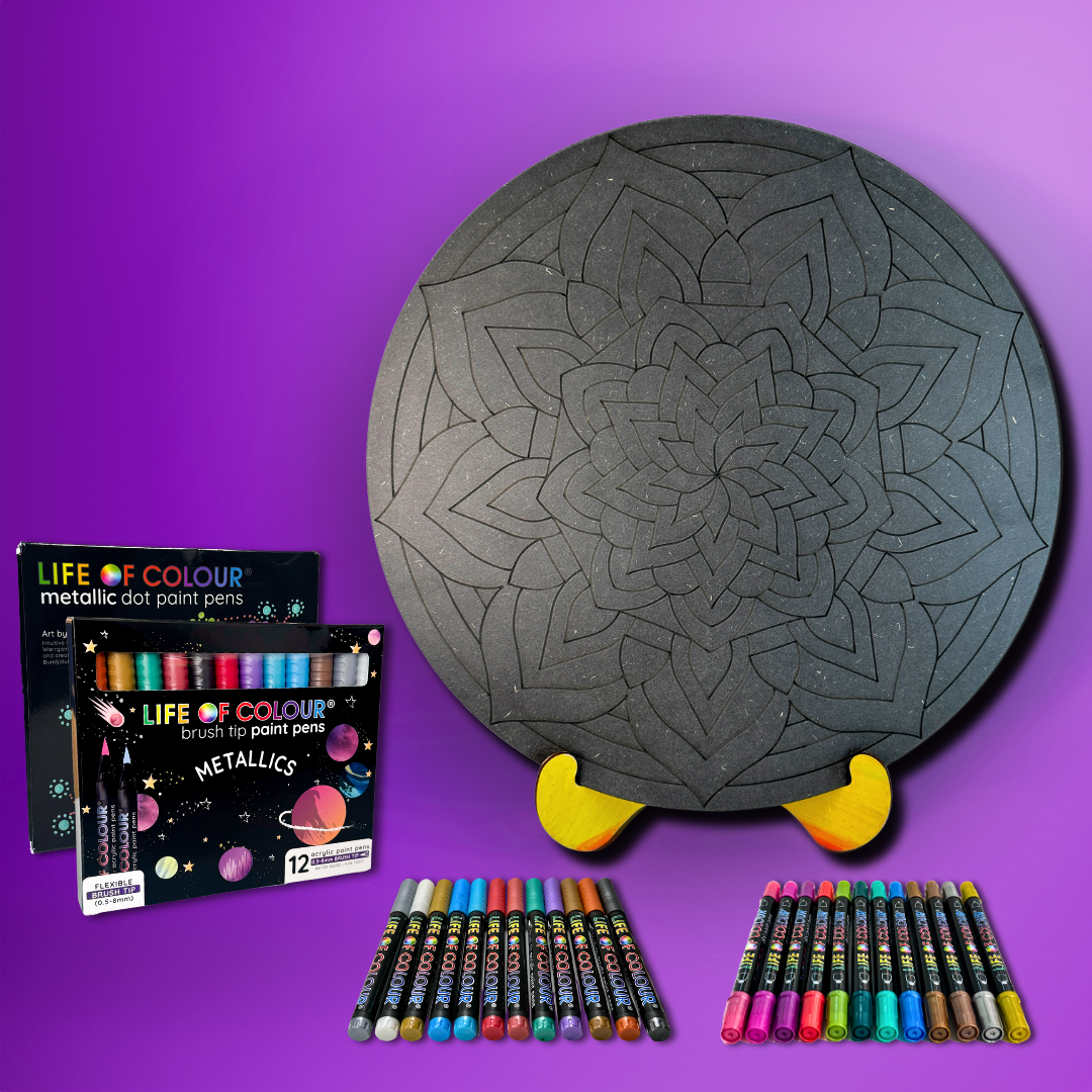 Life of Colour Mandala Galaxy Painting Kit - Comet