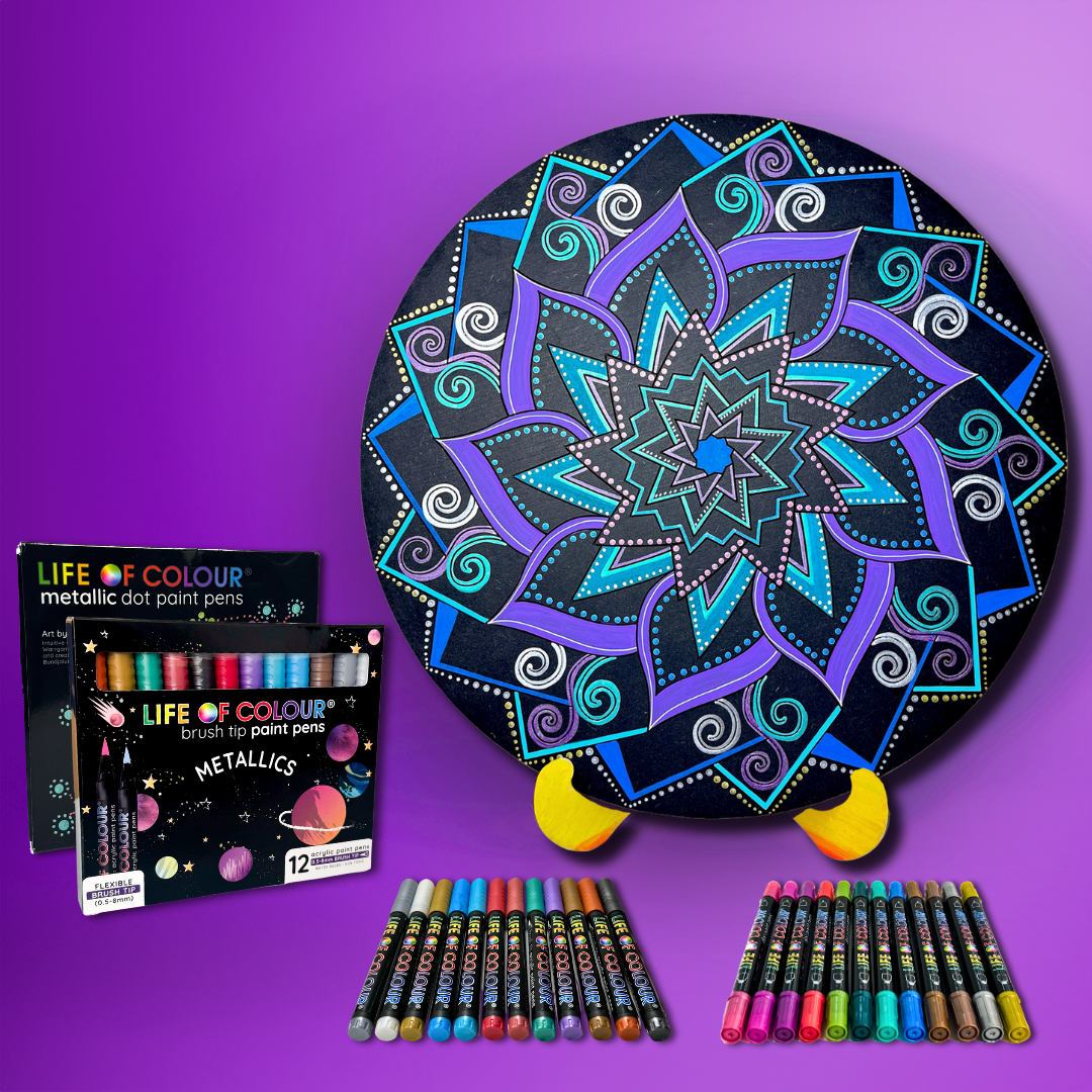 Life of Colour Mandala Galaxy Painting Kit - Meteor