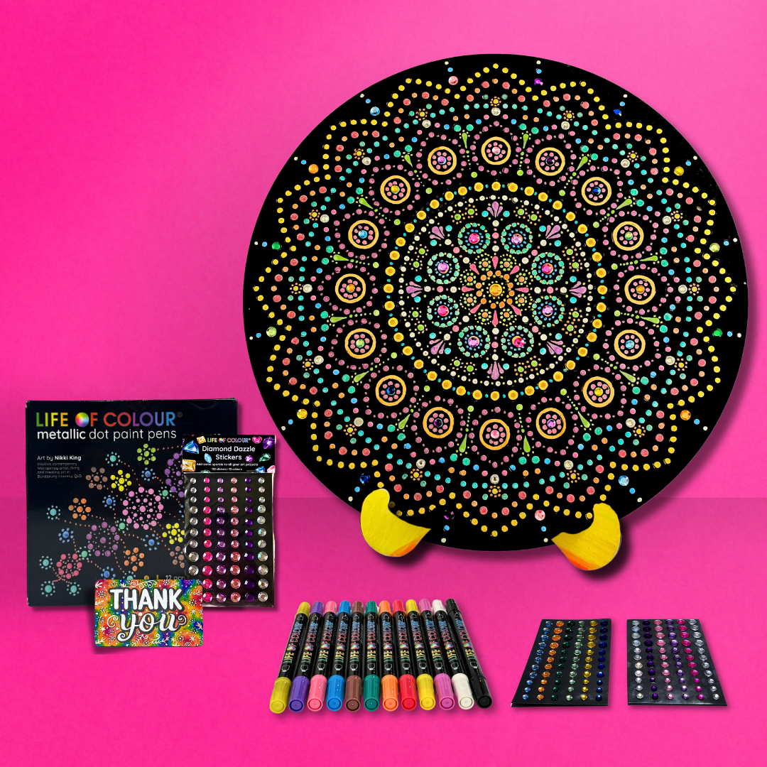 Life of Colour Dot Mandala Painting Kit - Cygnus (The Swan)