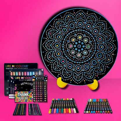 Life of Colour Dot Mandala Painting Kit - Cygnus (The Swan)