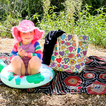 DIY Doodle Bag - Love Hearts Design