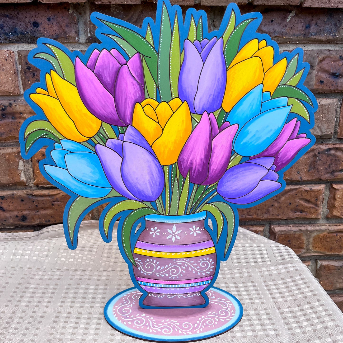 Flowers in Vase Painting Kit - Tulips