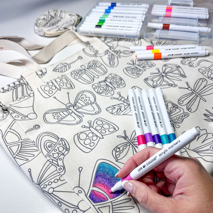 DIY Doodle Bag - Butterfly design