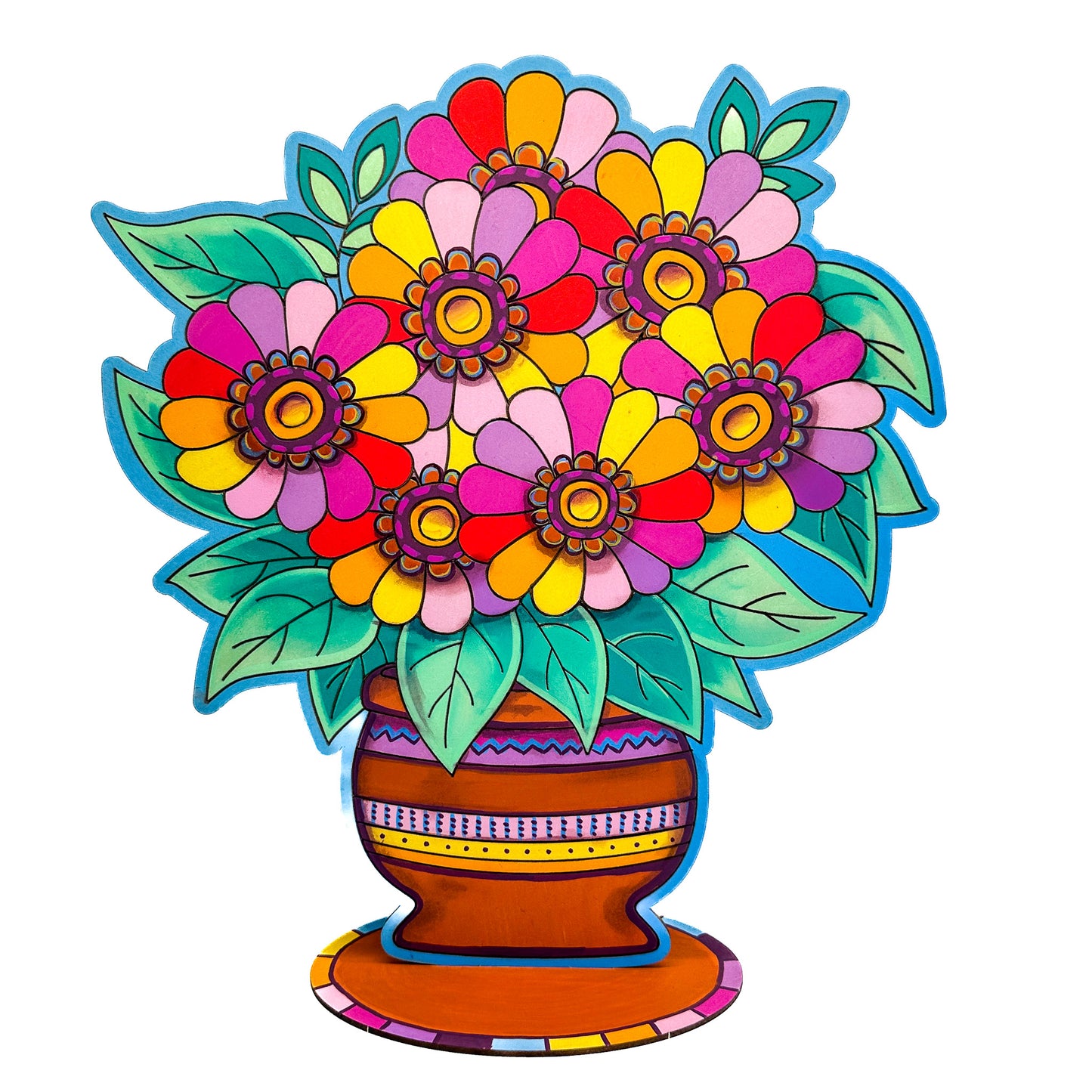 Flowers in Vase Painting Kit - Daisies