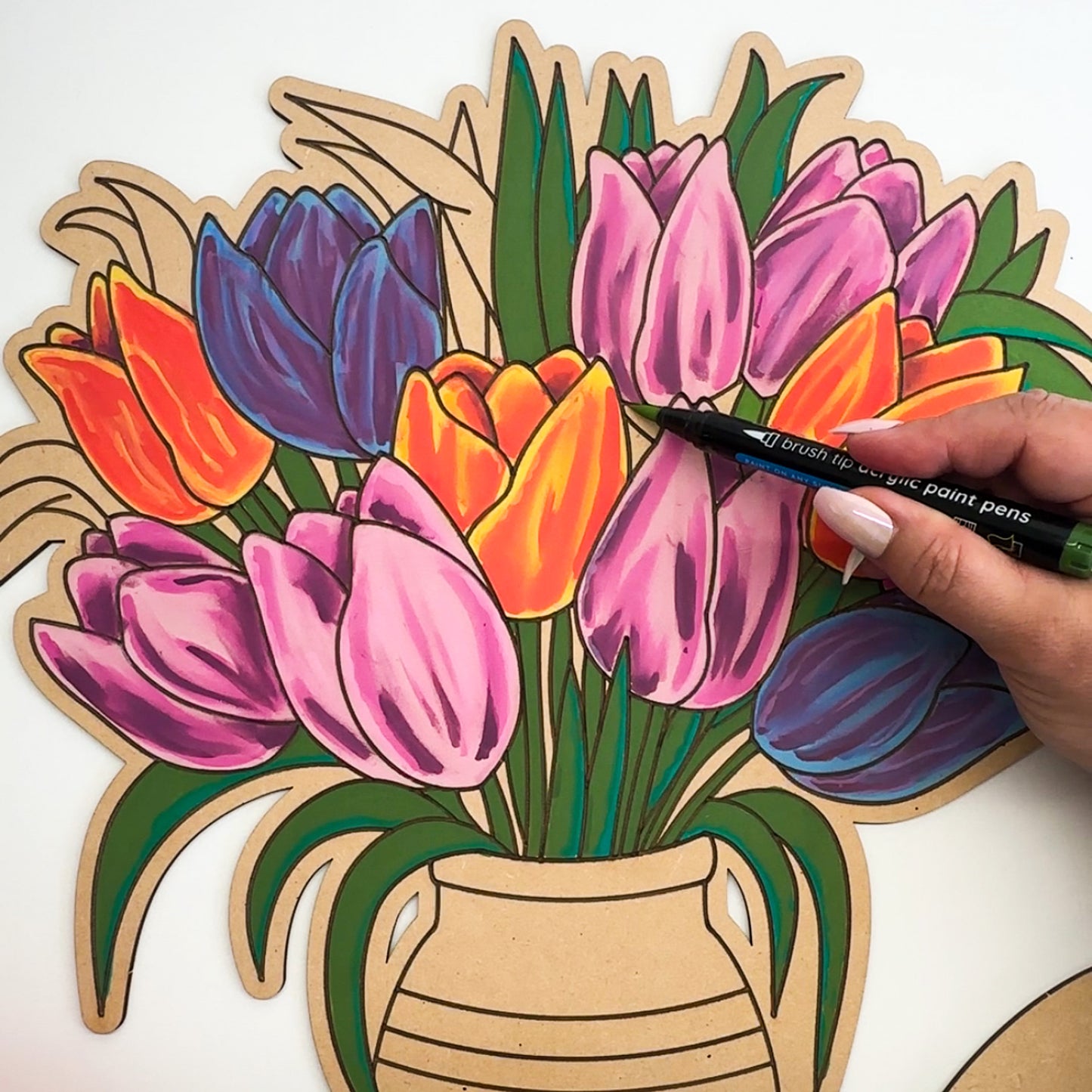 Flowers in Vase Painting Kit - Tulips