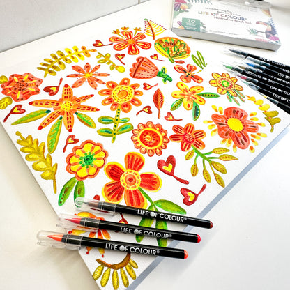 Canvas and Frame Painting Kit - Spring Flowers