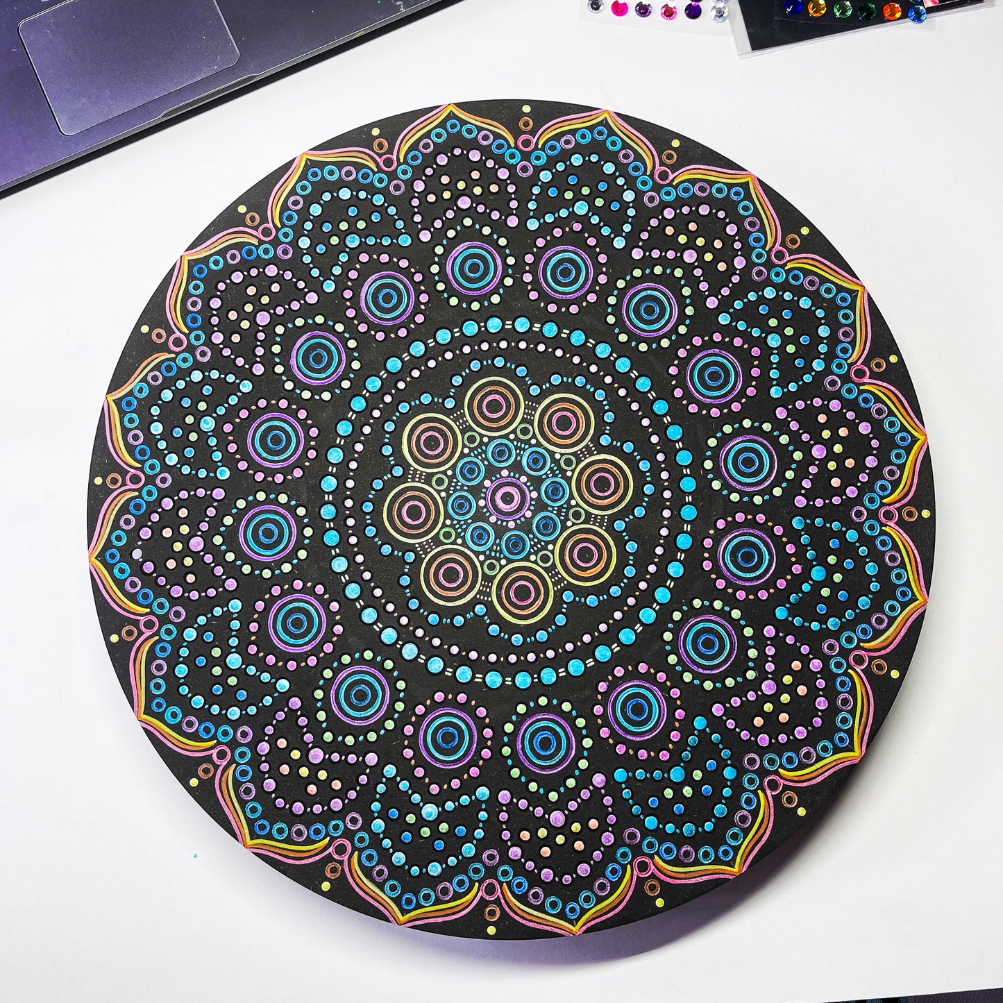 Life of Colour Dot Mandala Painting Kit - Cygnus (The Swan)