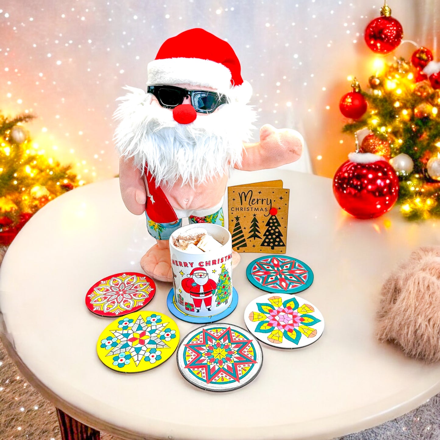 Life of Colour Christmas Coasters - Set of 6