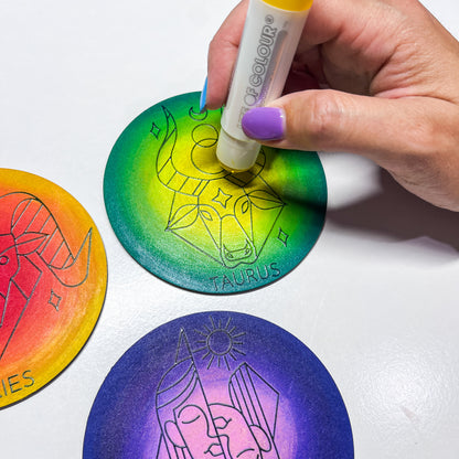 Life of Colour Zodiac Coaster Painting Kit - Set of 12