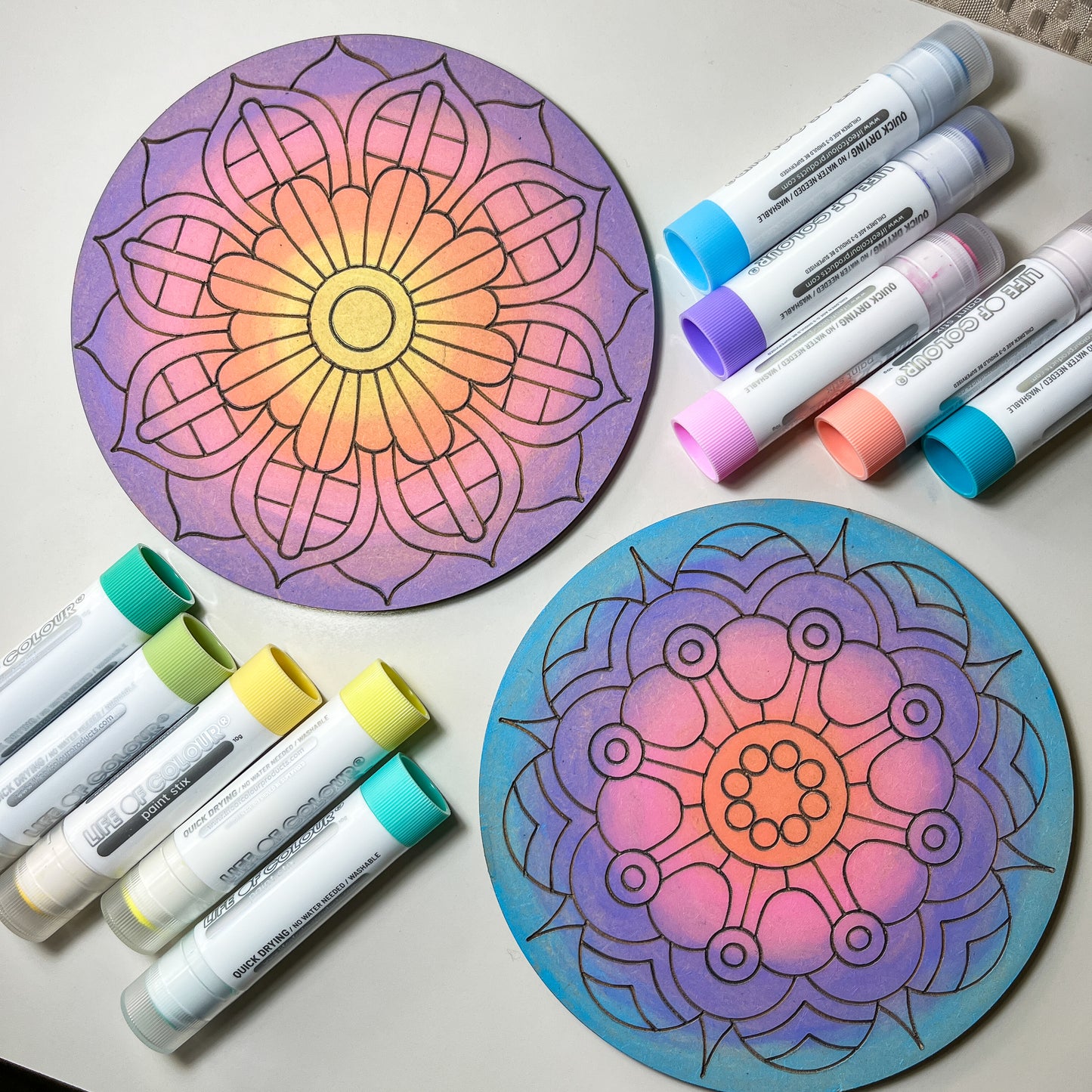 Life of Colour Mini Mandala Painting Kit Bundle of 6