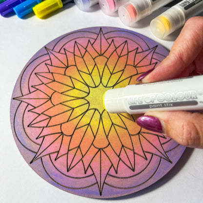 Life of Colour Mini Mandala Painting Kit Bundle of 6