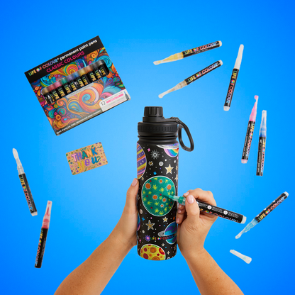 Doodle Drinking Bottle Painting Kit - Space Design