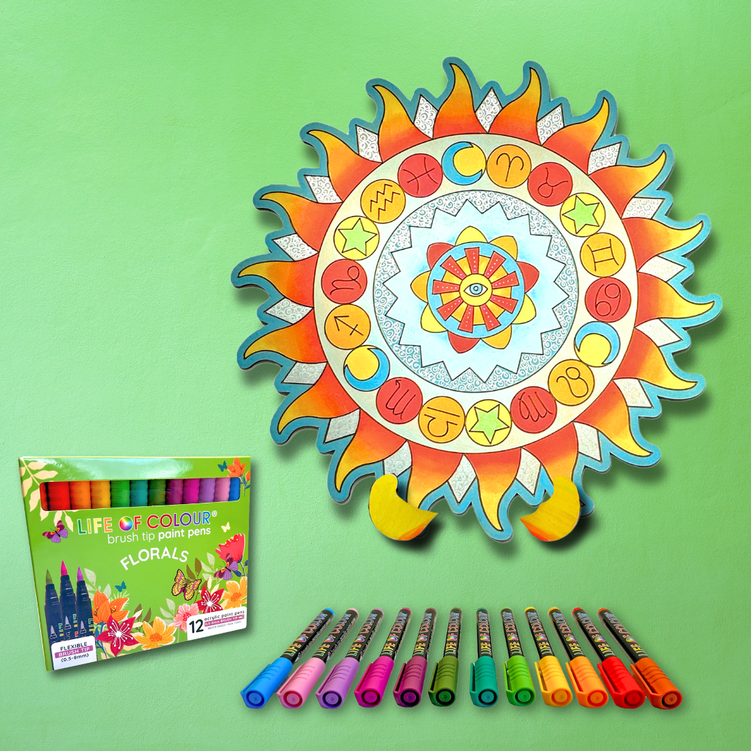 Life of Colour Zodiac Painting Kit - Florals