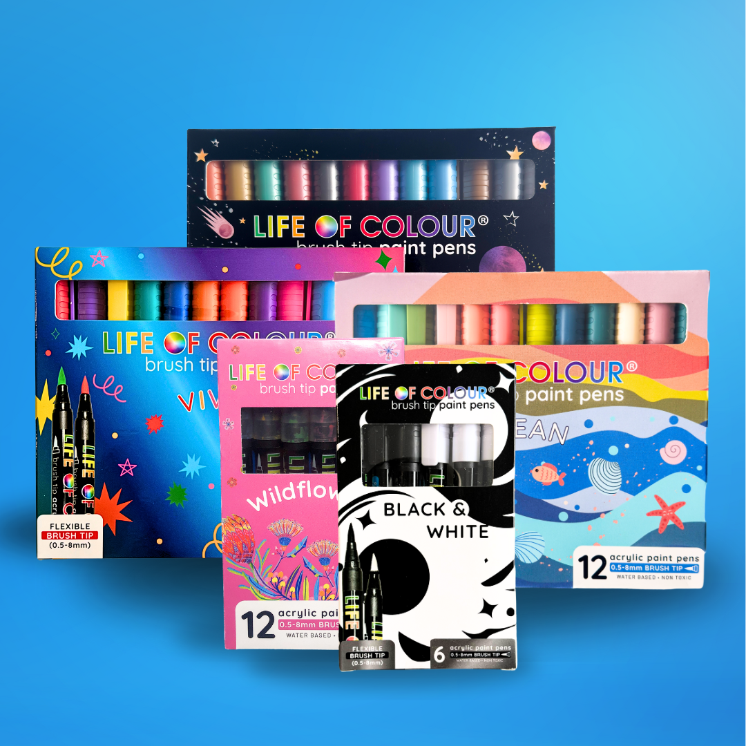 Brush Tip Acrylic Paint Pens Bundle