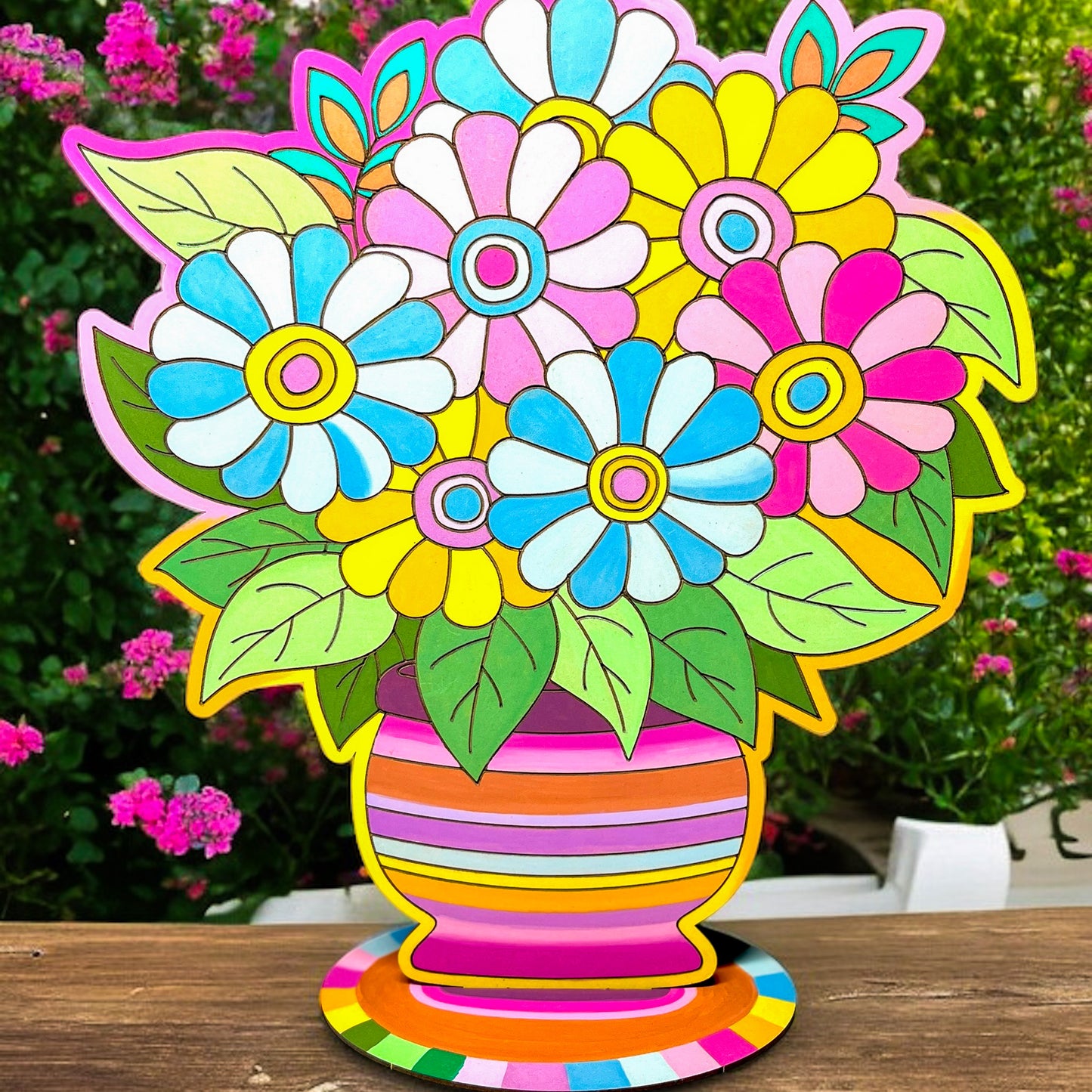 Flowers in Vase Painting Kit - Daisies