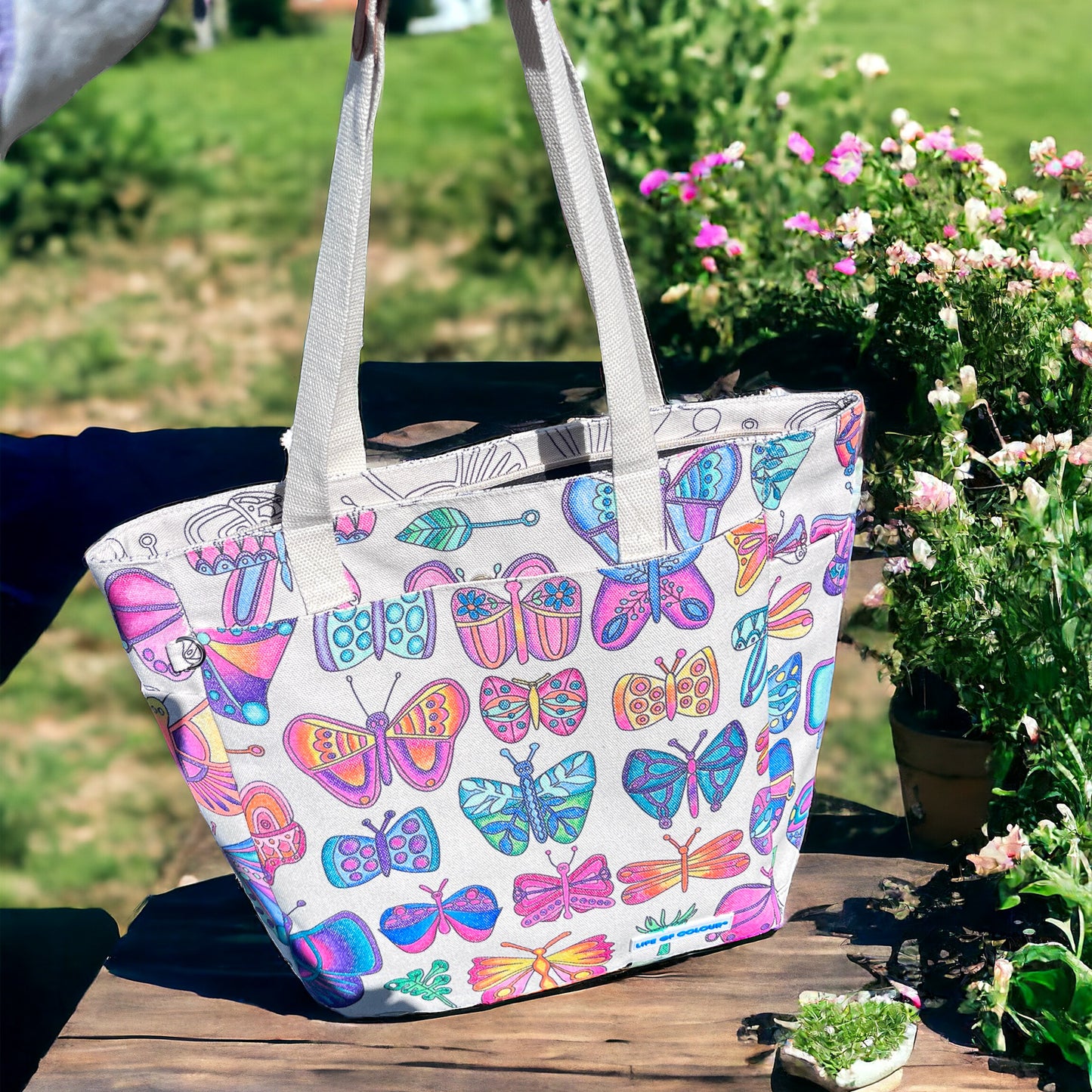 DIY Doodle Bag - Butterfly design