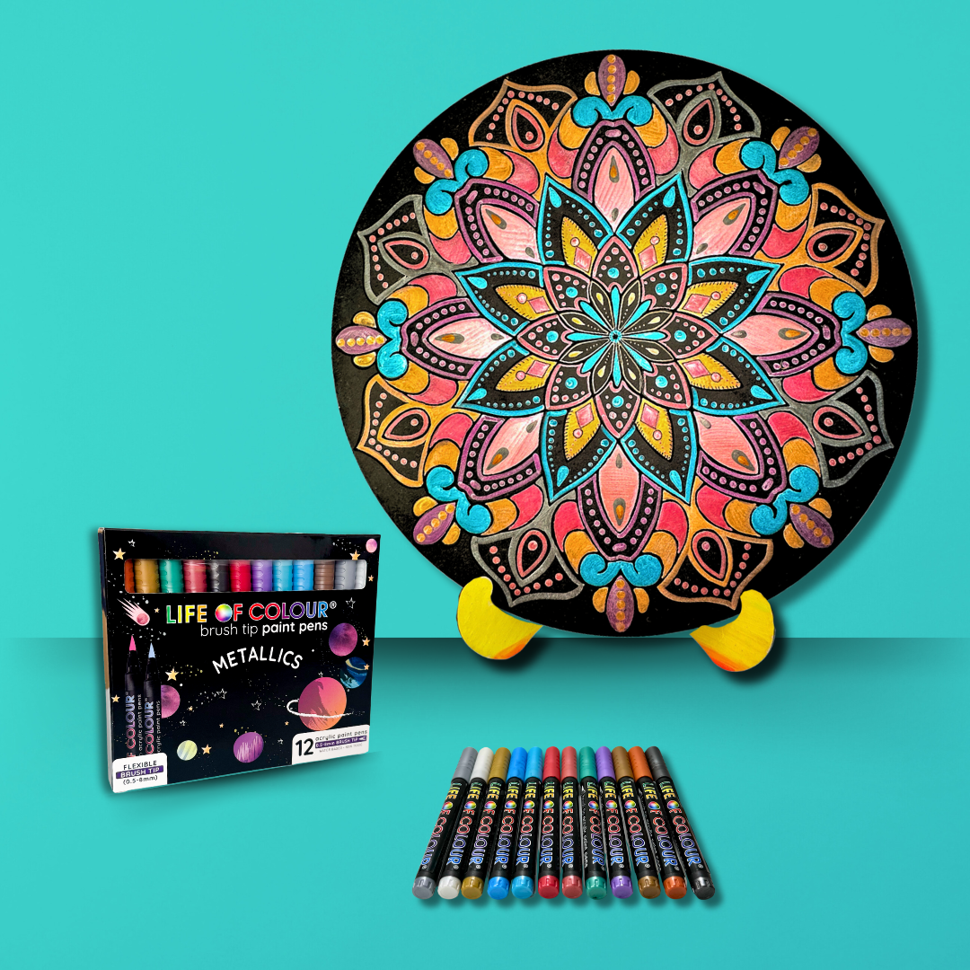 Life of Colour Mandala Galaxy Painting Kit - Sun